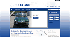 Desktop Screenshot of euro-car-tirol.at