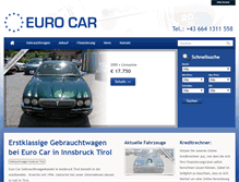 Tablet Screenshot of euro-car-tirol.at